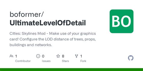 boformer/UltimateLevelOfDetail: Cities: Skylines Mod .